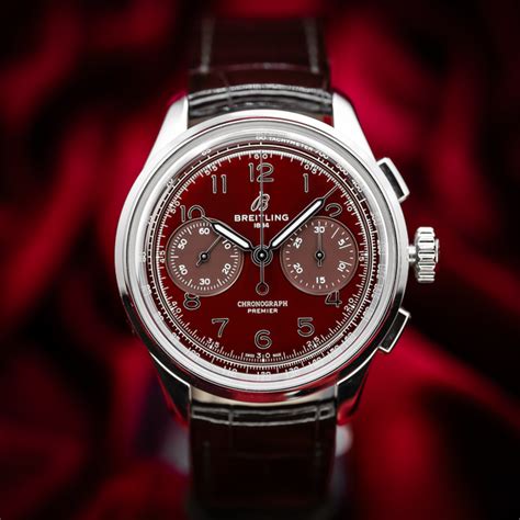 breitling burgundy dial|breitling b09 chronograph.